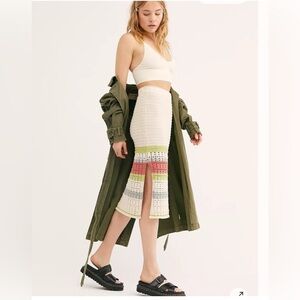 Free People crochet skirt xs